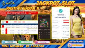 MAHASLOT JACKPOT SLOT GAMES THE GREAT SAFARI Rp. 6.000.000,- LUNAS