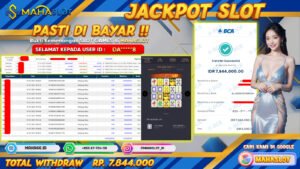 MAHASLOT JACKPOT SLOT GAMES MAHJONG WAYS Rp. 7.844.000,- LUNAS